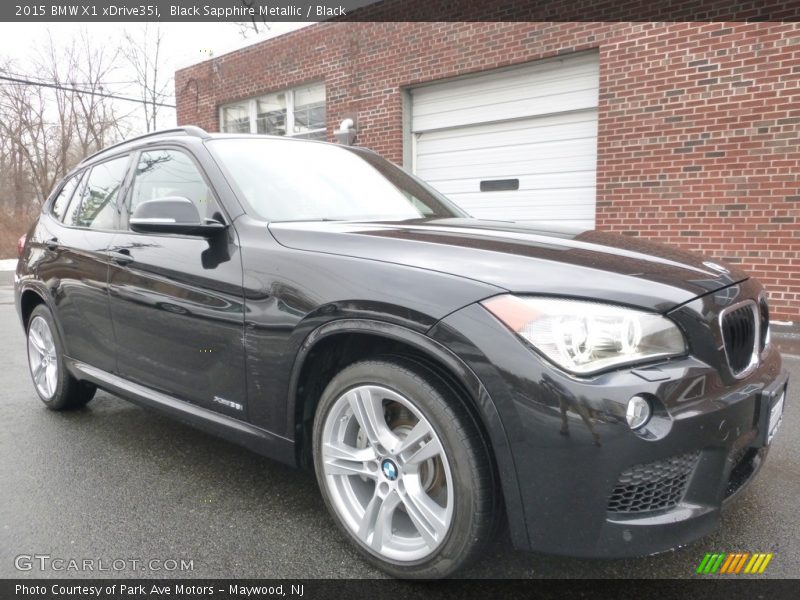Black Sapphire Metallic / Black 2015 BMW X1 xDrive35i