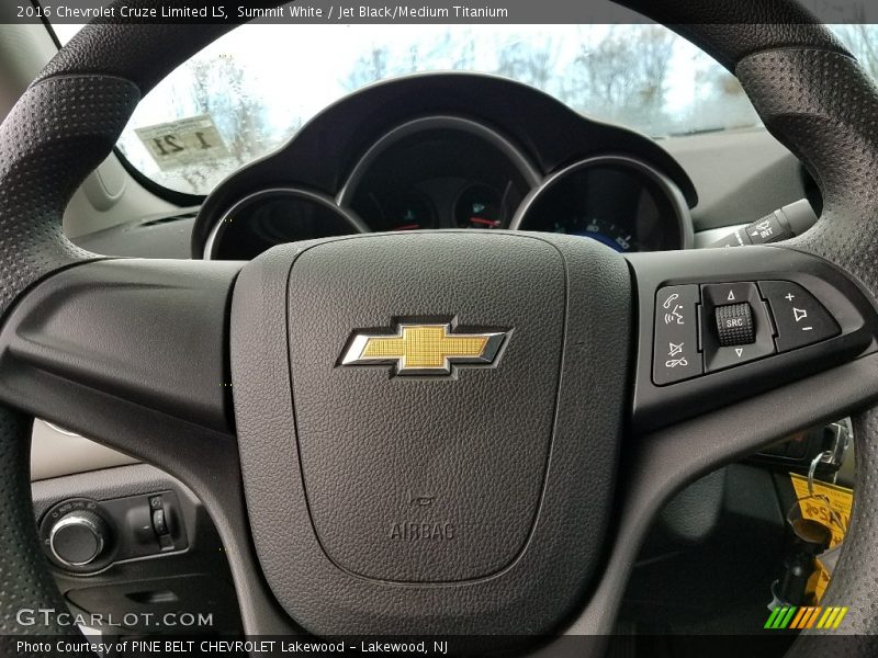 Summit White / Jet Black/Medium Titanium 2016 Chevrolet Cruze Limited LS