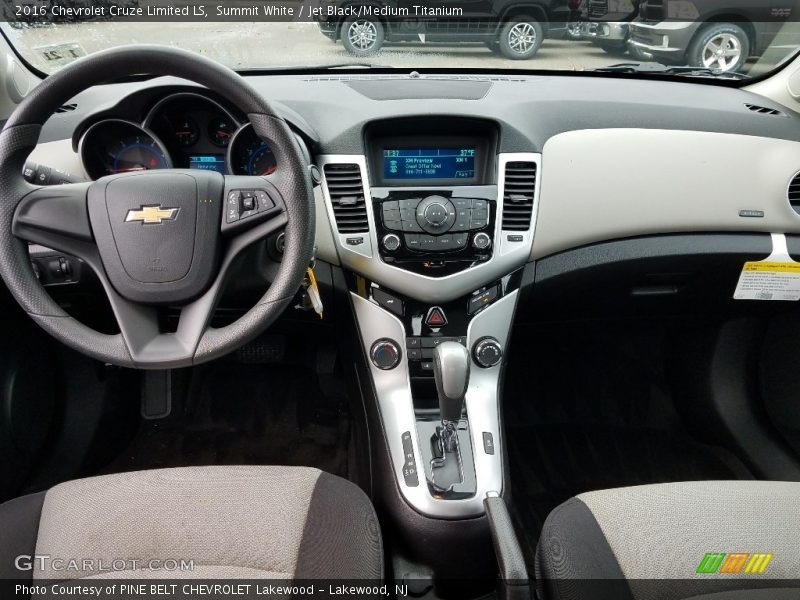 Summit White / Jet Black/Medium Titanium 2016 Chevrolet Cruze Limited LS