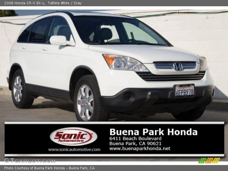 Taffeta White / Gray 2008 Honda CR-V EX-L