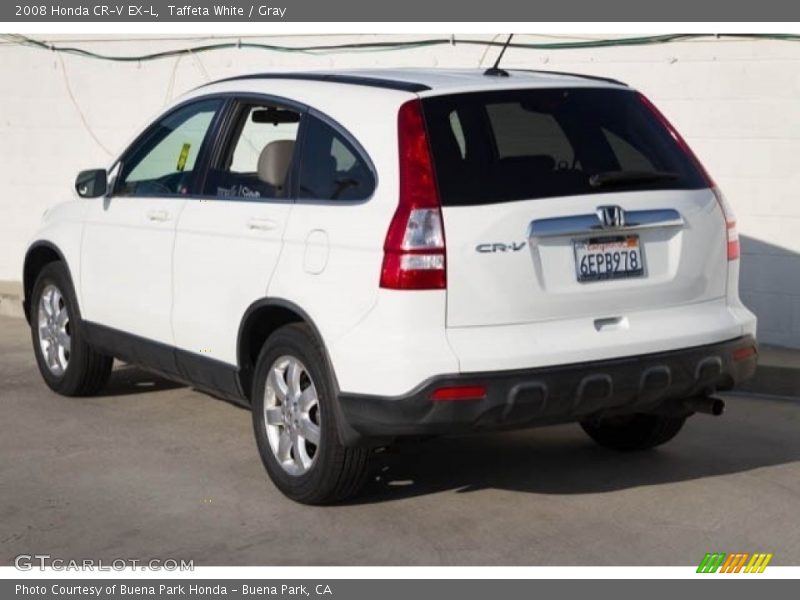 Taffeta White / Gray 2008 Honda CR-V EX-L