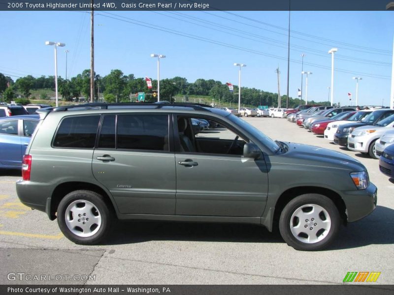 Oasis Green Pearl / Ivory Beige 2006 Toyota Highlander Limited 4WD