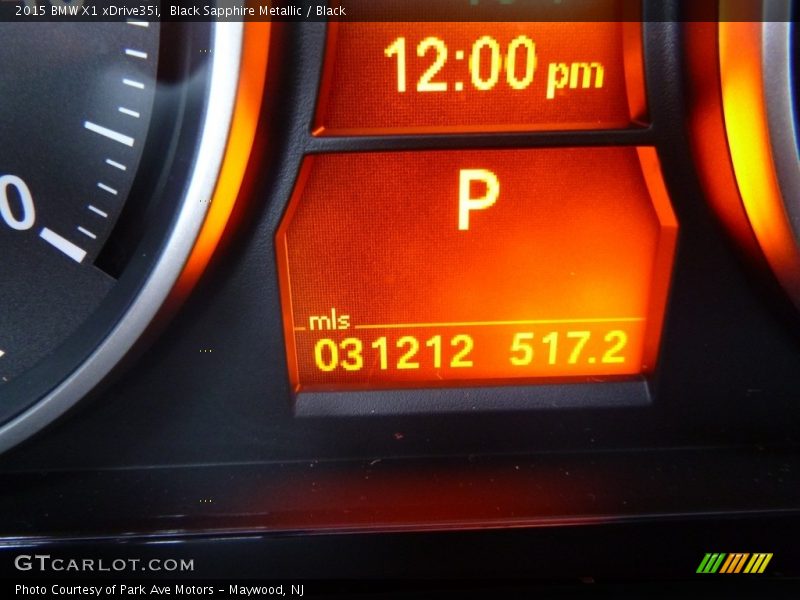 Black Sapphire Metallic / Black 2015 BMW X1 xDrive35i