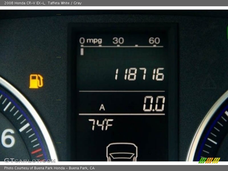 Taffeta White / Gray 2008 Honda CR-V EX-L