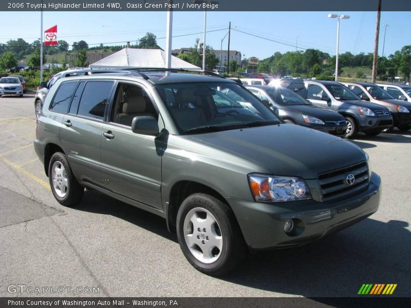Oasis Green Pearl / Ivory Beige 2006 Toyota Highlander Limited 4WD