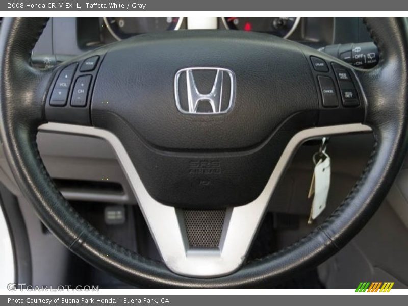 Taffeta White / Gray 2008 Honda CR-V EX-L