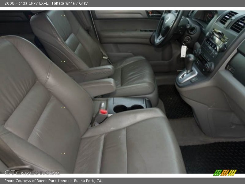 Taffeta White / Gray 2008 Honda CR-V EX-L