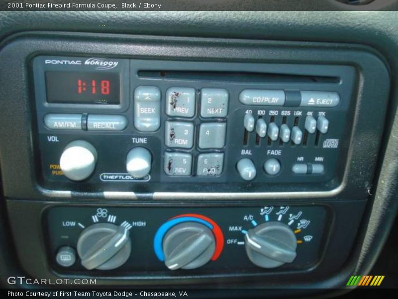 Black / Ebony 2001 Pontiac Firebird Formula Coupe