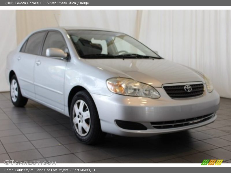 Silver Streak Mica / Beige 2006 Toyota Corolla LE