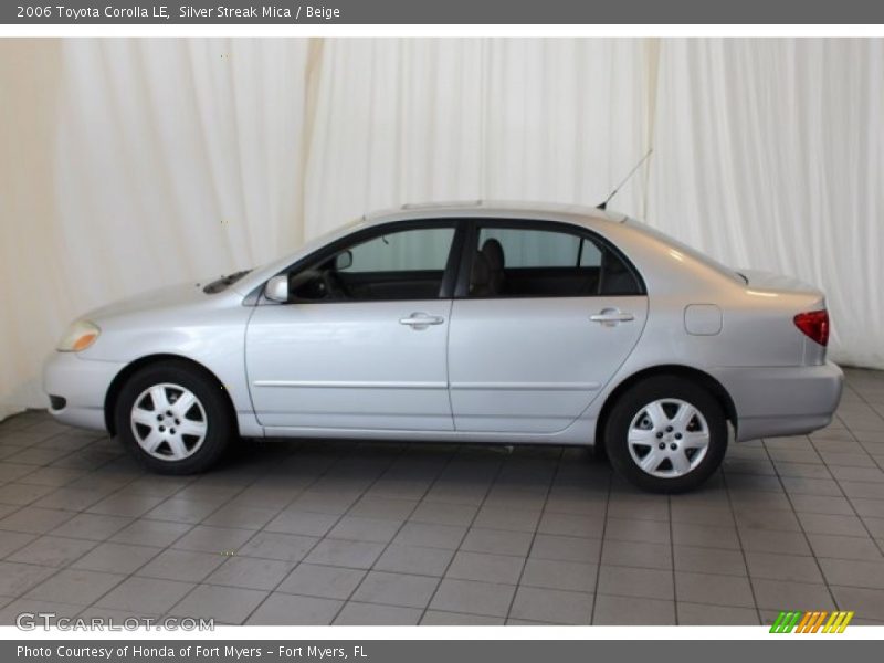 Silver Streak Mica / Beige 2006 Toyota Corolla LE