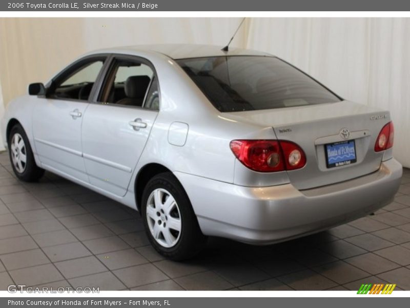 Silver Streak Mica / Beige 2006 Toyota Corolla LE