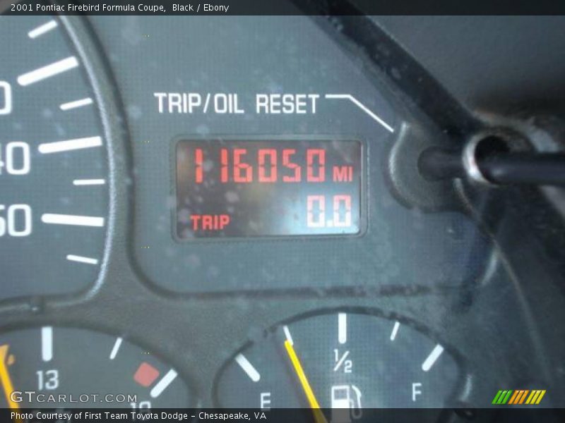 Black / Ebony 2001 Pontiac Firebird Formula Coupe