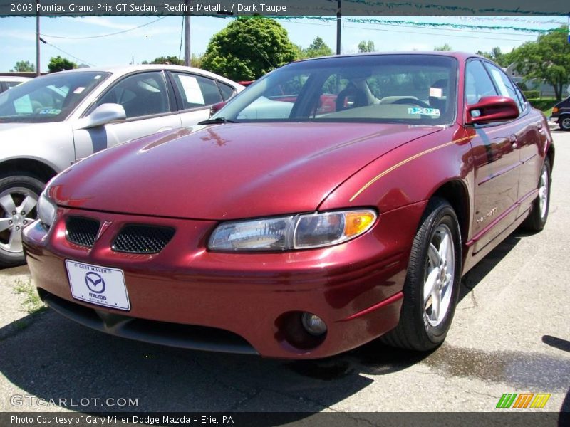 Redfire Metallic / Dark Taupe 2003 Pontiac Grand Prix GT Sedan