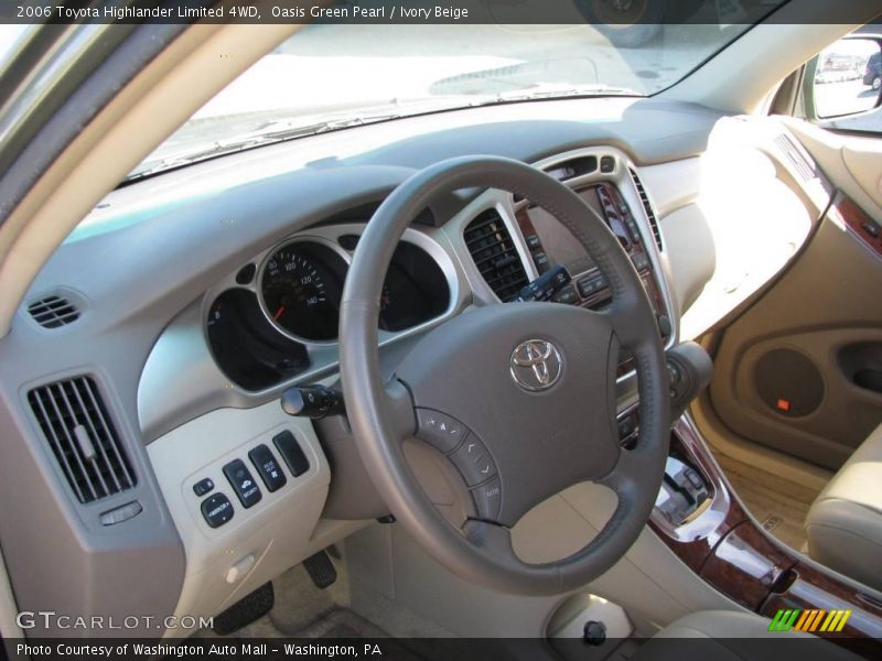 Oasis Green Pearl / Ivory Beige 2006 Toyota Highlander Limited 4WD