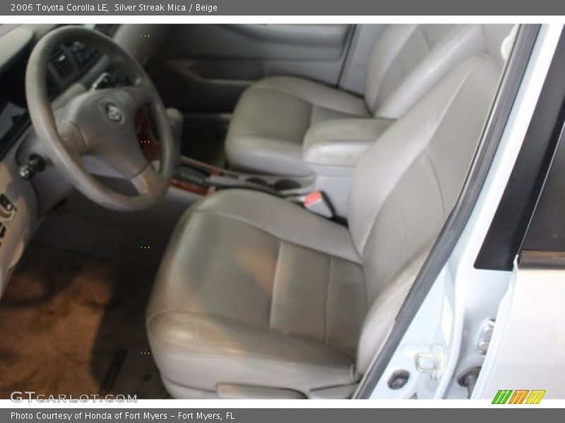 Silver Streak Mica / Beige 2006 Toyota Corolla LE