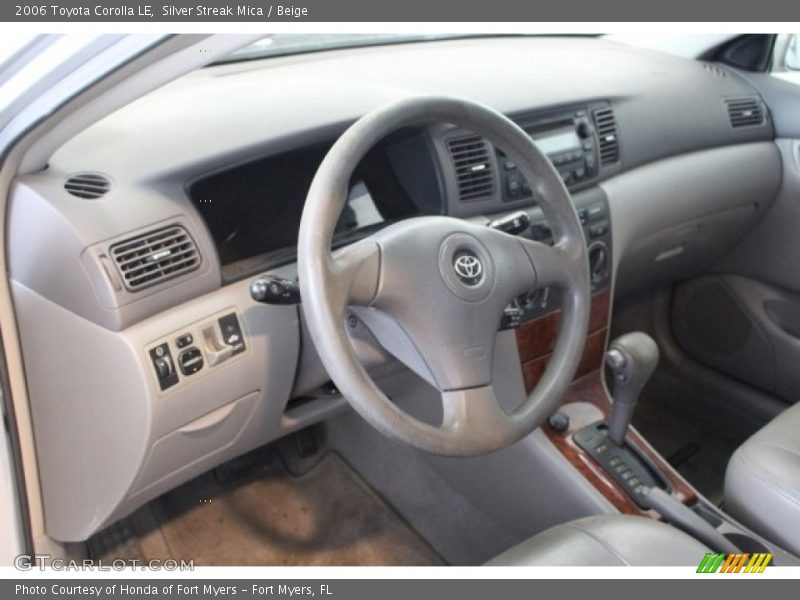 Silver Streak Mica / Beige 2006 Toyota Corolla LE
