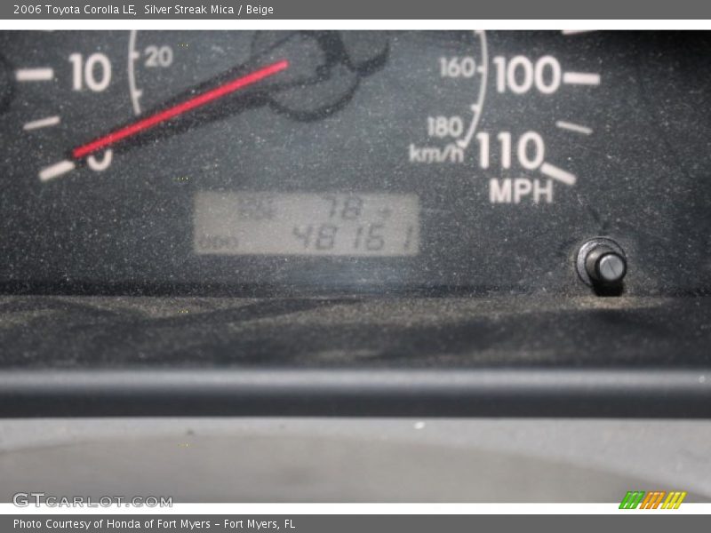 Silver Streak Mica / Beige 2006 Toyota Corolla LE