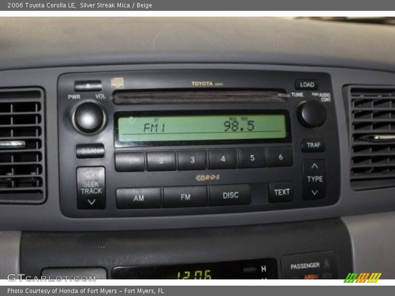 Silver Streak Mica / Beige 2006 Toyota Corolla LE