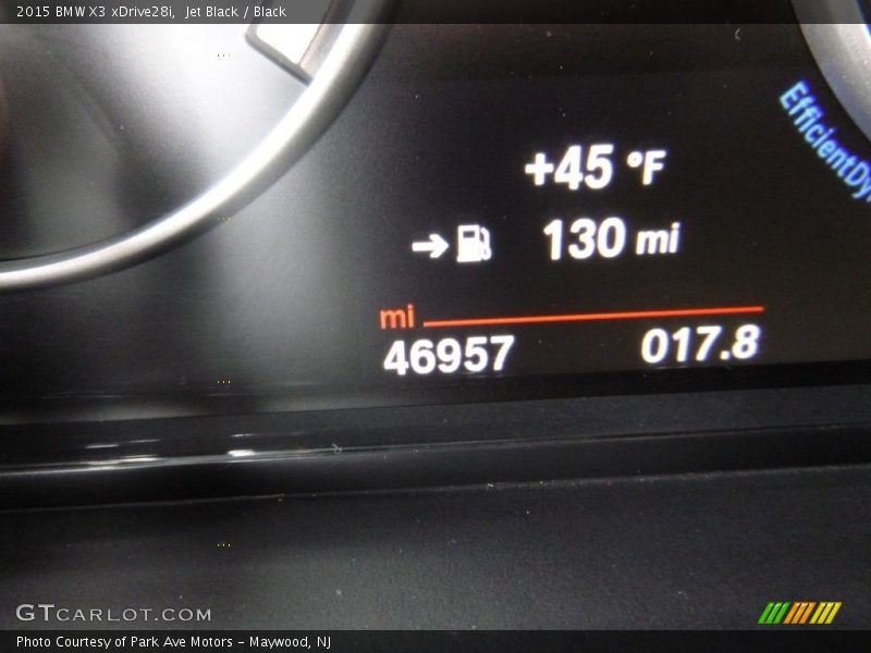 Jet Black / Black 2015 BMW X3 xDrive28i