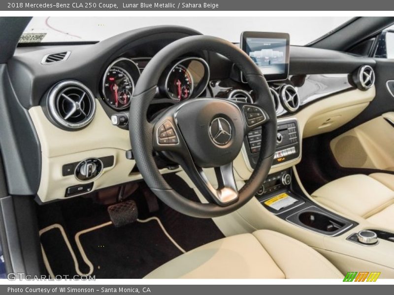 Lunar Blue Metallic / Sahara Beige 2018 Mercedes-Benz CLA 250 Coupe