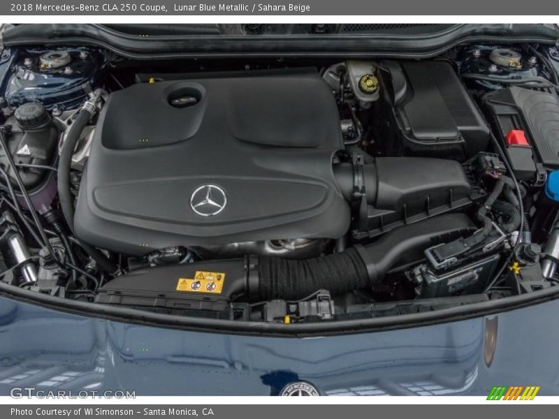Lunar Blue Metallic / Sahara Beige 2018 Mercedes-Benz CLA 250 Coupe