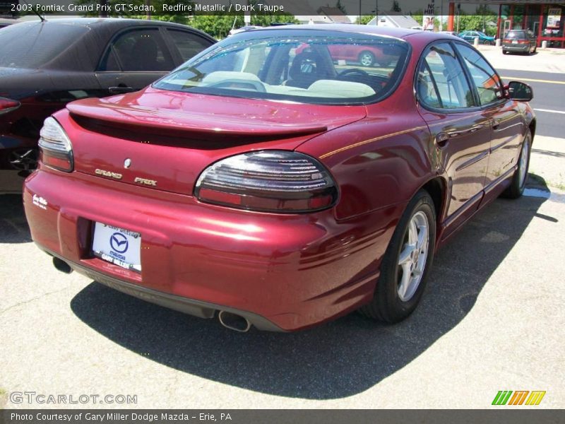 Redfire Metallic / Dark Taupe 2003 Pontiac Grand Prix GT Sedan