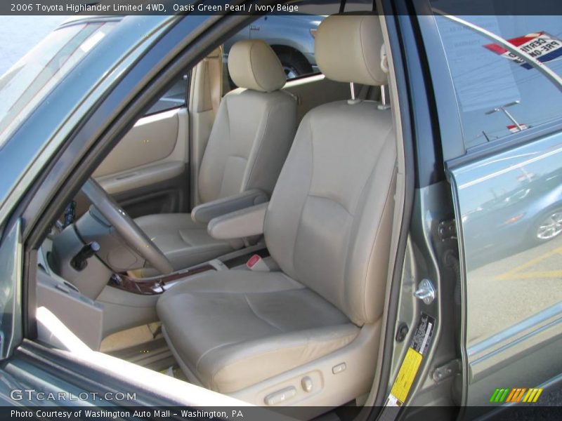 Oasis Green Pearl / Ivory Beige 2006 Toyota Highlander Limited 4WD