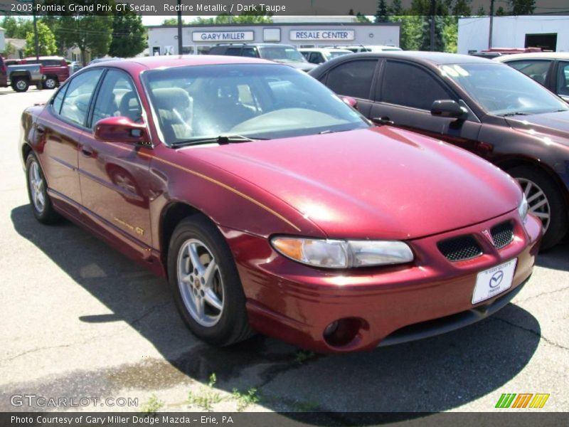 Redfire Metallic / Dark Taupe 2003 Pontiac Grand Prix GT Sedan
