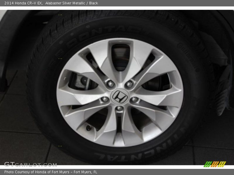Alabaster Silver Metallic / Black 2014 Honda CR-V EX