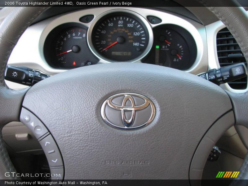 Oasis Green Pearl / Ivory Beige 2006 Toyota Highlander Limited 4WD