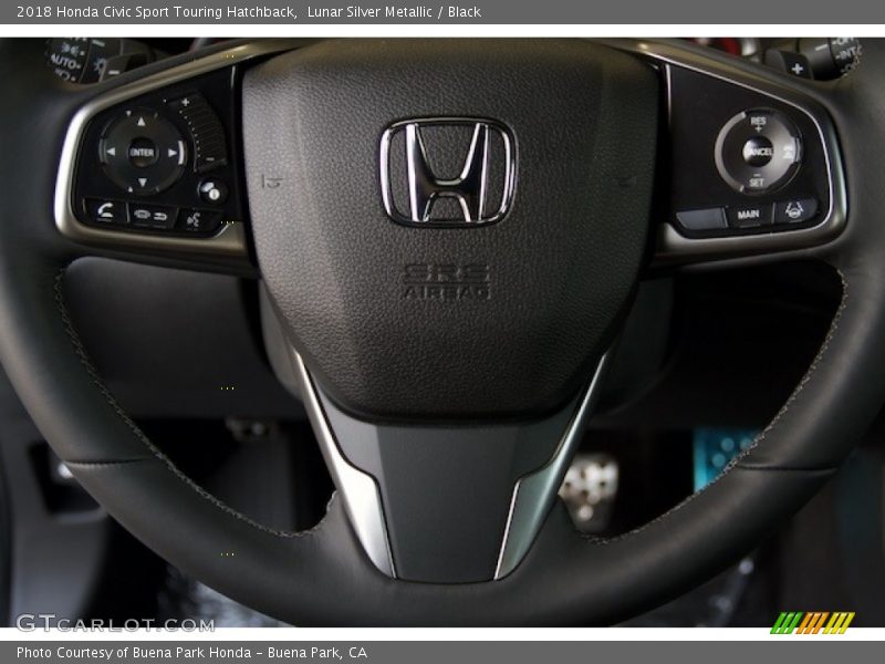 Lunar Silver Metallic / Black 2018 Honda Civic Sport Touring Hatchback