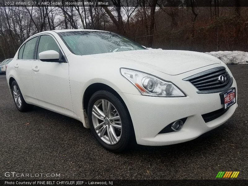 Moonlight White / Wheat 2012 Infiniti G 37 x AWD Sedan