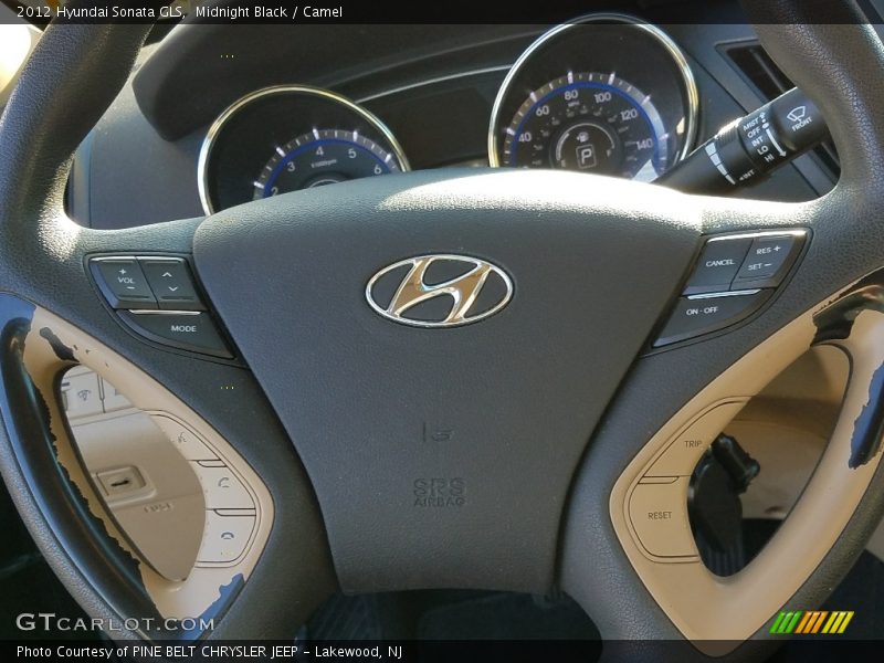 Midnight Black / Camel 2012 Hyundai Sonata GLS