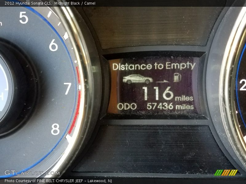 Midnight Black / Camel 2012 Hyundai Sonata GLS