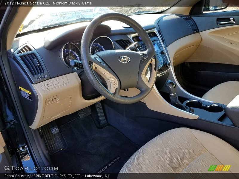 Midnight Black / Camel 2012 Hyundai Sonata GLS