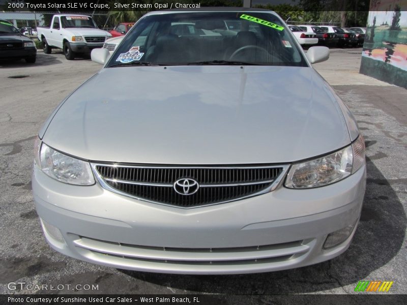 Silver Stream Opal / Charcoal 2000 Toyota Solara SLE V6 Coupe