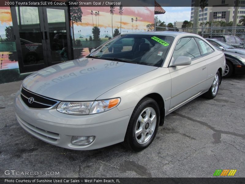 Silver Stream Opal / Charcoal 2000 Toyota Solara SLE V6 Coupe