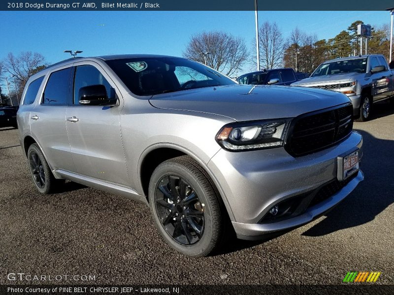 Billet Metallic / Black 2018 Dodge Durango GT AWD