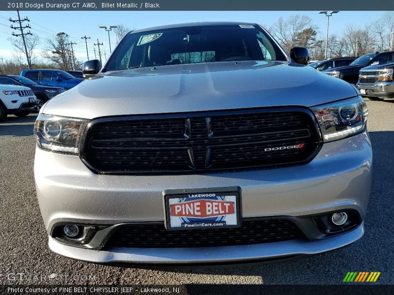 Billet Metallic / Black 2018 Dodge Durango GT AWD