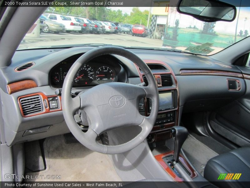Silver Stream Opal / Charcoal 2000 Toyota Solara SLE V6 Coupe