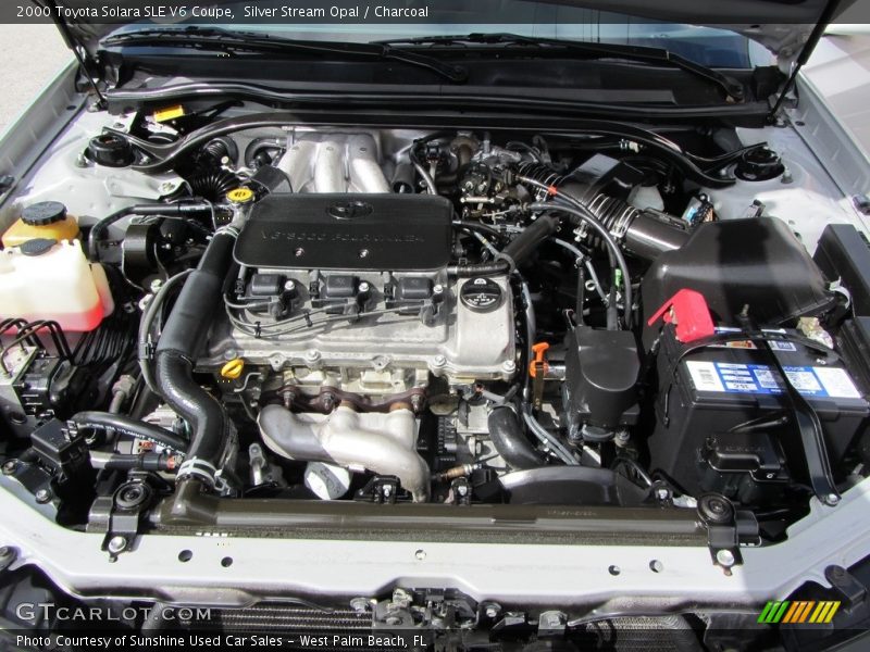 Silver Stream Opal / Charcoal 2000 Toyota Solara SLE V6 Coupe