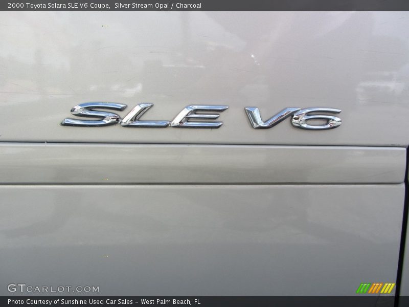 Silver Stream Opal / Charcoal 2000 Toyota Solara SLE V6 Coupe