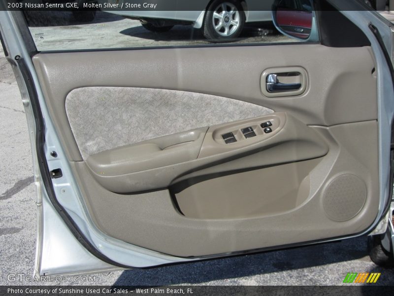 Molten Silver / Stone Gray 2003 Nissan Sentra GXE