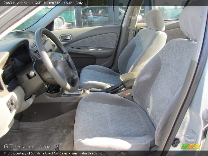 Molten Silver / Stone Gray 2003 Nissan Sentra GXE