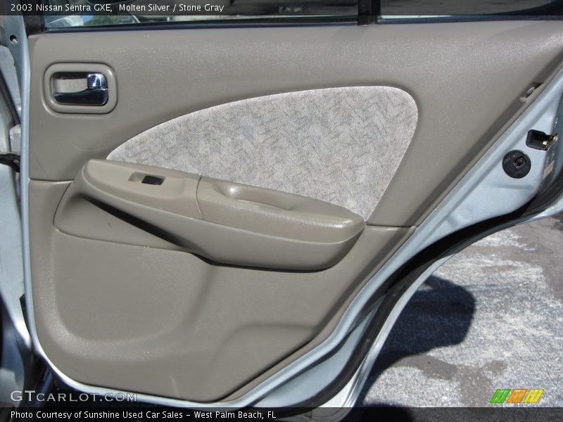 Molten Silver / Stone Gray 2003 Nissan Sentra GXE