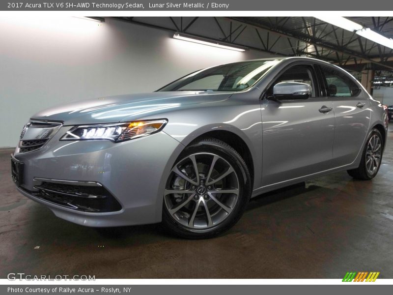 Lunar Silver Metallic / Ebony 2017 Acura TLX V6 SH-AWD Technology Sedan