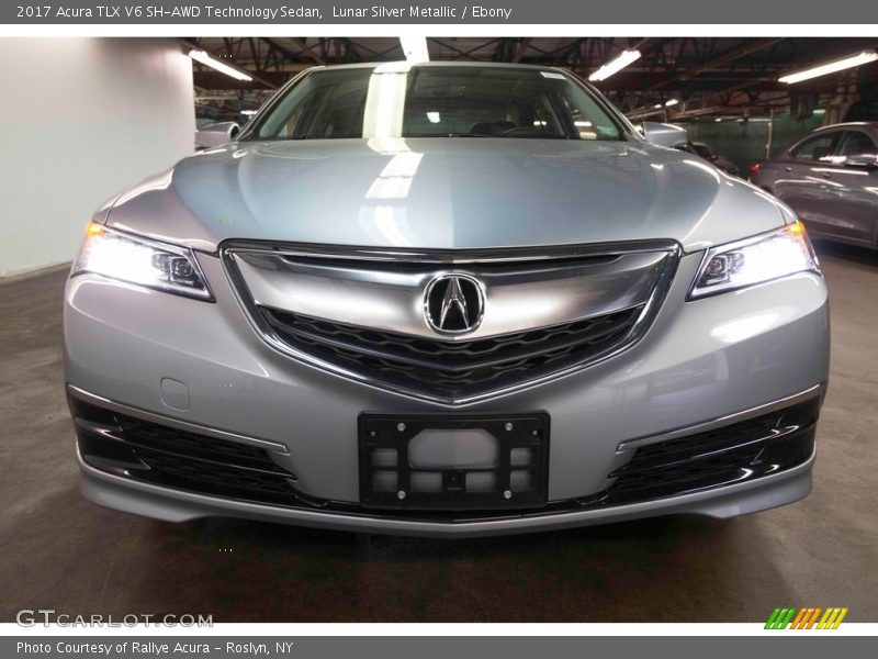 Lunar Silver Metallic / Ebony 2017 Acura TLX V6 SH-AWD Technology Sedan