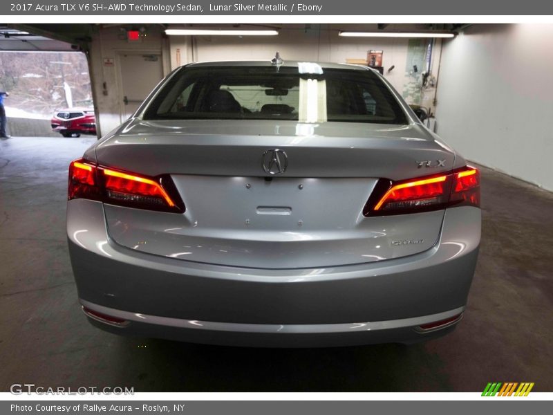 Lunar Silver Metallic / Ebony 2017 Acura TLX V6 SH-AWD Technology Sedan