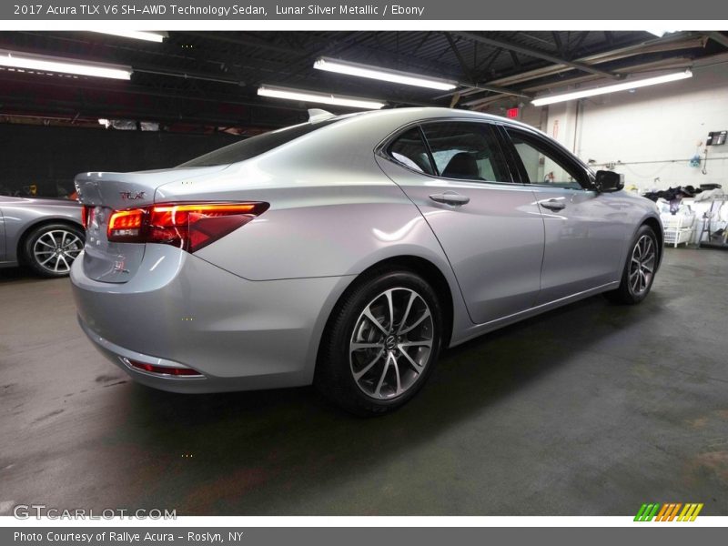 Lunar Silver Metallic / Ebony 2017 Acura TLX V6 SH-AWD Technology Sedan