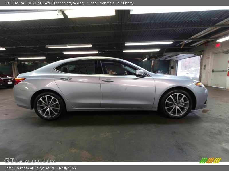 Lunar Silver Metallic / Ebony 2017 Acura TLX V6 SH-AWD Technology Sedan
